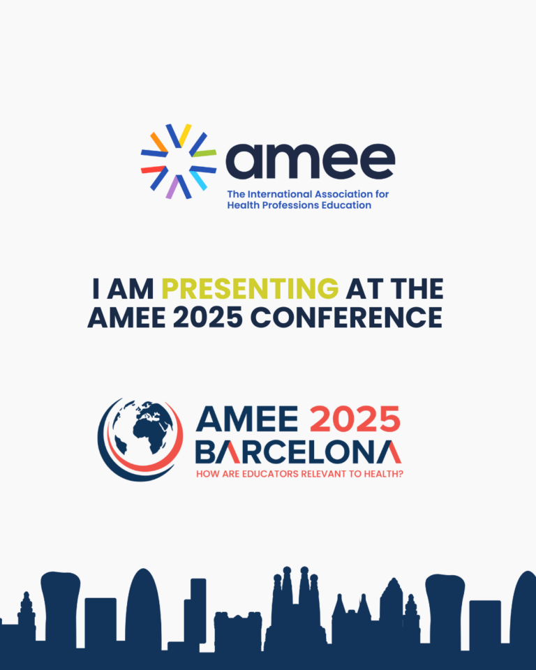 I am presenting at the AMEE 2025 Conference Barcelona