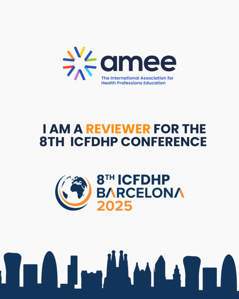 I am a reviewer at the 8th ICFDHP Conference Barcelona 2025